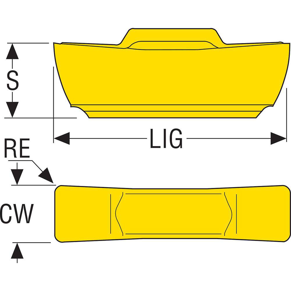 Seco - Multi-Directional Turning Insert: LCMF130304-0300-FT, Solid ...