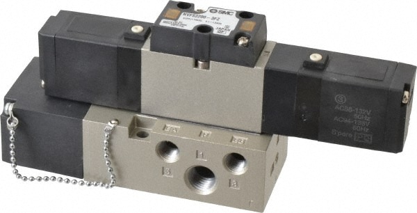 SMC PNEUMATICS VFS2200-3FZ-02T 0.8 CV Flow Rate, Double Solenoid Pilot Operated Valve Image