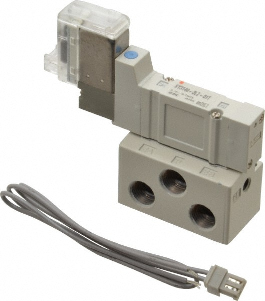 SMC PNEUMATICS SY3140-3LZ-01T 0.3 CV Flow Rate, Single Solenoid Pilot Operated Valve Image