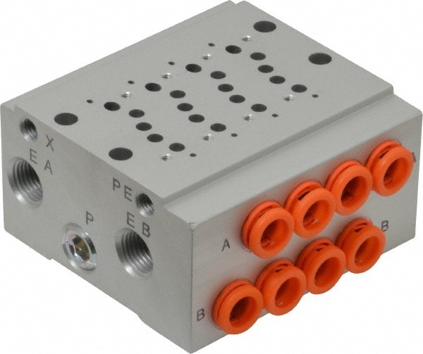 0.3 CV Flow Rate, 4 Station Pilot Operated Solenoid Valve