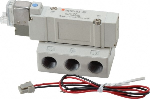 SMC PNEUMATICS SY5140-5LZ-02T 0.7 CV Flow Rate, Single Solenoid Pilot Operated Valve Image