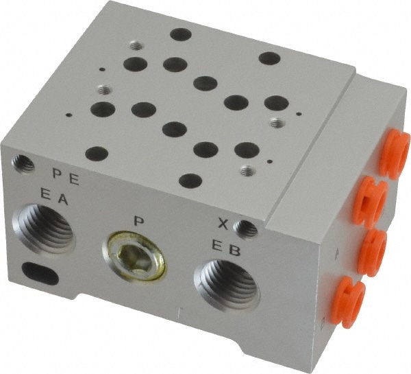 SMC PNEUMATICS SS5Y5-42-02-N7T 0.7 CV Flow Rate, 2 Station Pilot Operated Solenoid Valve Image