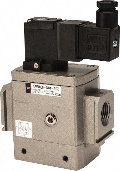 SMC PNEUMATICS NAV4000-N04-5DZ Air Flow Control Valve: Soft Start-Up, NPT Image