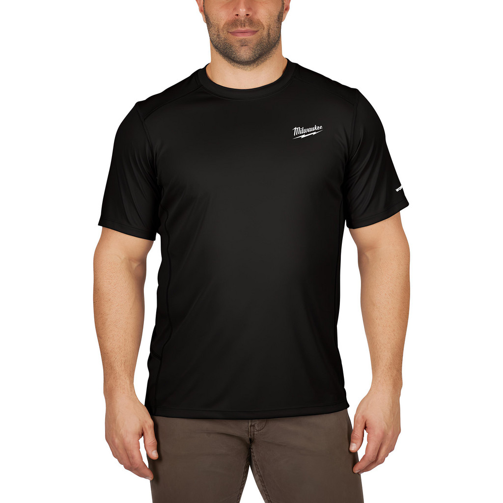 Milwaukee Tool | WORKSKIN Work Shirt: General Purpose, X-Large, Polyester, Black - No Closure | Part #414B-XL