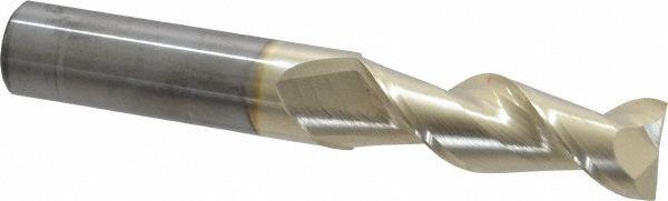 Accupro 25075036C5 Square End Mill: 3/4 Dia, 2-1/4 LOC, 3/4 Shank Dia, 5 OAL, 2 Flutes, Solid Carbide Image
