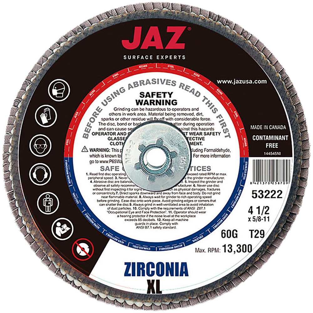 JAZ USA - Flap Disc: 4-1/2 JAZ USA - Flap Disc: 4-1/2