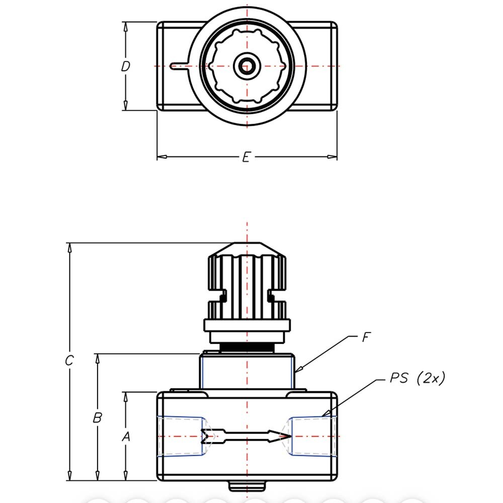 ARO/Ingersoll-Rand - Air Flow Control Valve: In-Line, NPTF - 80184070 ...