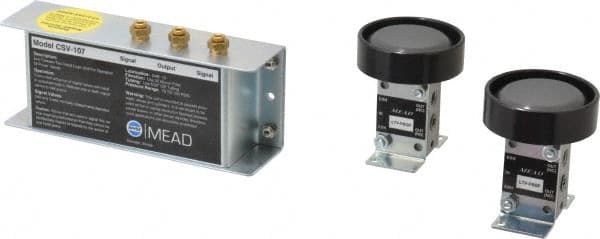 Mead CSV-107LS2 2-Hand Control Logic Unit Air Valve: Two Hand Control Actuator, 4 Position, NPTF Thread 