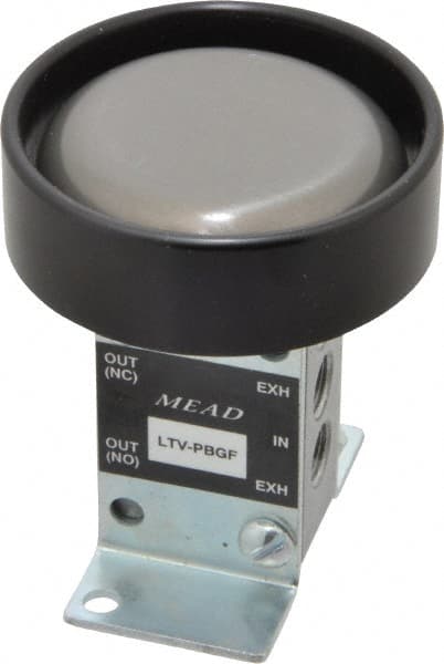 Mead LTV-PBGF Low Stress Air Valve: Foot Mount Actuator, 2 Position, NPTF Thread 
