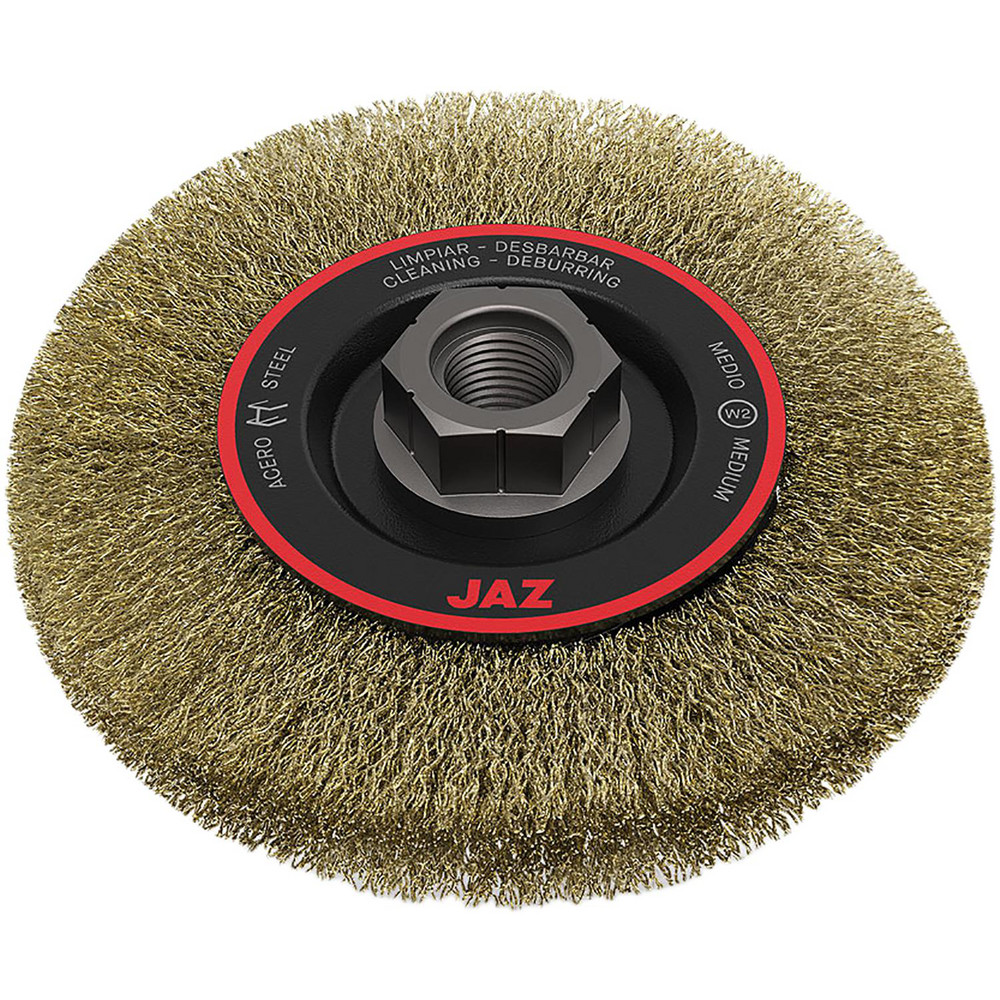 WALTER SURFACE TECHNOLOGIES 4 In. Stringer Bead Brush With Knot-Twisted Wires 5/8 In. - 11 In. Arbor 13K414 - The Home Depot