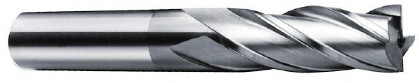 Value Collection 722-3105 Square End Mill: 1 Dia, 1-7/8 LOC, 7/8 Shank Dia, 4-1/8 OAL, 4 Flutes, High Speed Steel Image