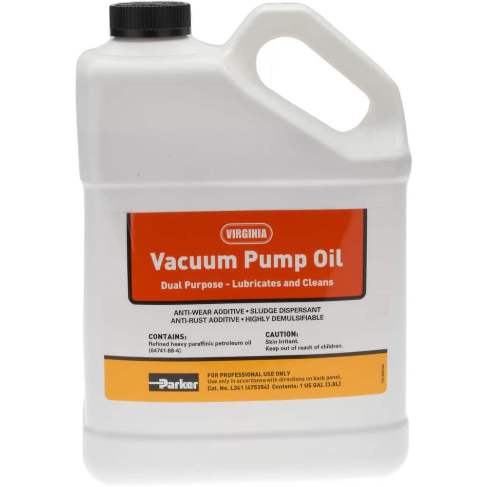 Parker L341 Vacuum Pump Machine Oil: ISO 68, 1 gal, Container 