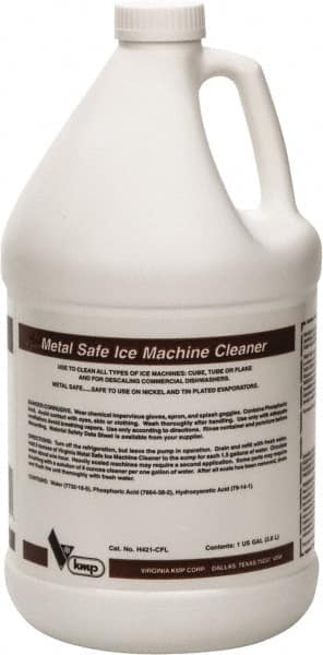 Parker | Virginia Ice Machine Cleaner, Metal Safe Ice Machine Cleaner & Scale Remover: 1 Gal - for Ice Machines: Cube, Tube, Flake & Commercial H421