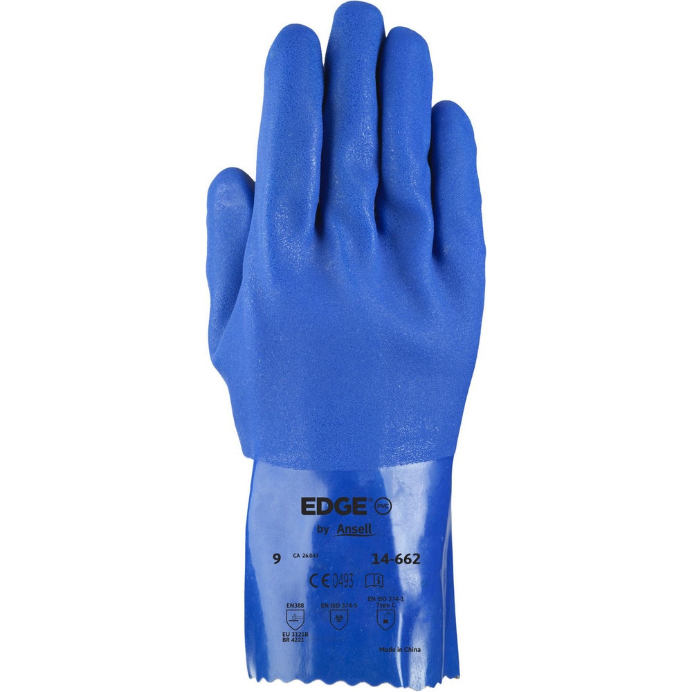 Ansell - Chemical Resistant Gloves: Edge® 14-662, PVC-Coated, PVC ...