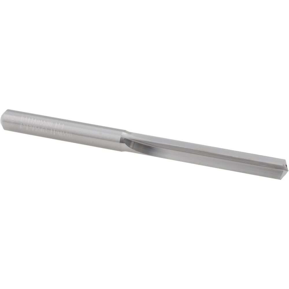 Straight-Flute Drill Bit: 5.50 mm Dia, 130 deg Point, Solid Carbide