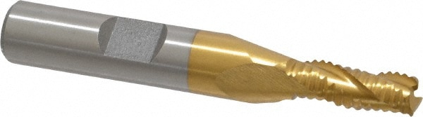 Value Collection 723-6708 Square End Mill: 1/4 Dia, 5/8 LOC, 3/8 Shank Dia, 2-7/16 OAL, 3 Flutes, Cobalt Image