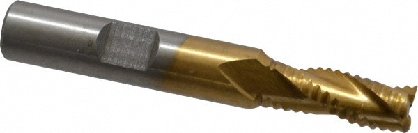 Value Collection 723-6715 Square End Mill: 5/16 Dia, 3/4 LOC, 3/8 Shank Dia, 2-1/2 OAL, 3 Flutes, Cobalt Image