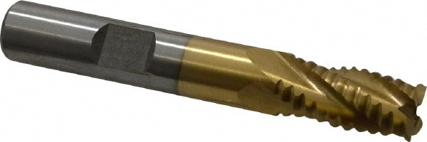 Value Collection 723-6721 Square End Mill: 3/8 Dia, 3/4 LOC, 3/8 Shank Dia, 2-1/2 OAL, 4 Flutes, Cobalt Image