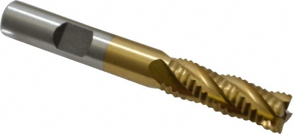 Value Collection 723-6726 Square End Mill: 3/8 Dia, 1-1/8 LOC, 3/8 Shank Dia, 2-15/16 OAL, 4 Flutes, Cobalt Image