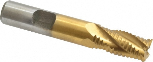 Value Collection 723-6732 Square End Mill: 1/2 Dia, 1 LOC, 1/2 Shank Dia, 3 OAL, 4 Flutes, Cobalt Image