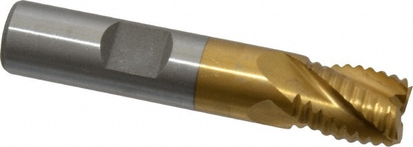 Value Collection 723-6731 Square End Mill: 1/2 Dia, 5/8 LOC, 1/2 Shank Dia, 2-5/8 OAL, 4 Flutes, Cobalt Image