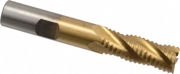 Value Collection 723-6733 Square End Mill: 1/2 Dia, 1-1/4 LOC, 1/2 Shank Dia, 3-1/4 OAL, 4 Flutes, Cobalt Image