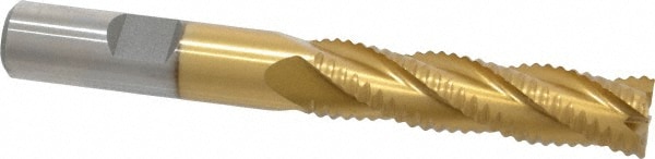 Value Collection 723-6736 Square End Mill: 1/2 Dia, 2 LOC, 1/2 Shank Dia, 4 OAL, 4 Flutes, Cobalt Image