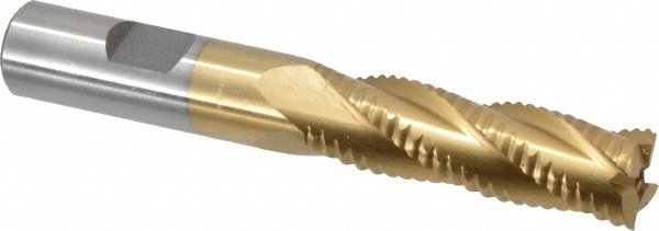 Value Collection 723-6750 Square End Mill: 5/8 Dia, 2-1/8 LOC, 5/8 Shank Dia, 4-1/4 OAL, 4 Flutes, Cobalt Image