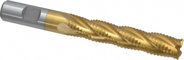 Value Collection 723-6757 Square End Mill: 5/8 Dia, 3-1/8 LOC, 5/8 Shank Dia, 5-1/4 OAL, 4 Flutes, Cobalt Image