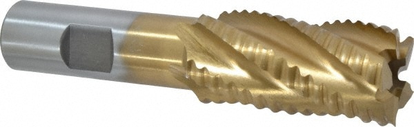 Value Collection 723-6795 Square End Mill: 1 Dia, 2 LOC, 3/4 Shank Dia, 4-1/4 OAL, 5 Flutes, Cobalt Image