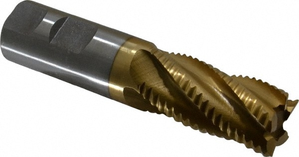 Value Collection 723-6802 Square End Mill: 1 Dia, 2 LOC, 1 Shank Dia, 4-1/2 OAL, 5 Flutes, Cobalt Image