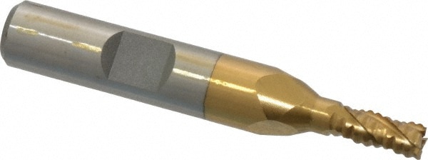 Value Collection 723-6703 Square End Mill: 3/16 Dia, 1/2 LOC, 3/8 Shank Dia, 2-3/8 OAL, 4 Flutes, Cobalt Image