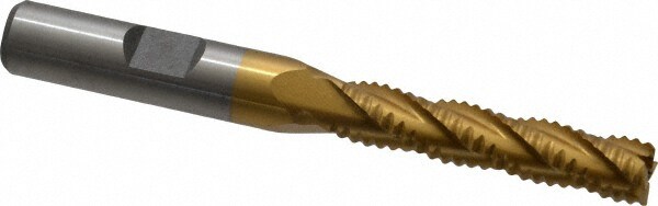 Value Collection 723-6942 Square End Mill: 5/16 Dia, 1-3/8 LOC, 3/8 Shank Dia, 3-3/16 OAL, 4 Flutes, Cobalt Image