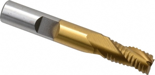 Value Collection 723-6725 Square End Mill: 11/32 Dia, 3/4 LOC, 3/8 Shank Dia, 2-1/2 OAL, 3 Flutes, Cobalt Image