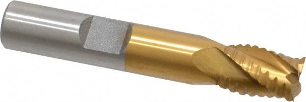 Value Collection 723-6720 Square End Mill: 3/8 Dia, 7/16 LOC, 3/8 Shank Dia, 2-3/16 OAL, 4 Flutes, Cobalt Image