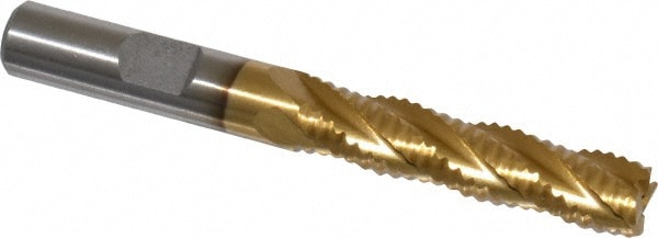 Value Collection 723-6724 Square End Mill: 3/8 Dia, 1-5/8 LOC, 3/8 Shank Dia, 3-3/16 OAL, 4 Flutes, Cobalt Image