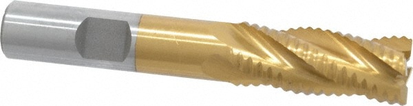 Value Collection 723-6742 Square End Mill: 9/16 Dia, 1-3/8 LOC, 1/2 Shank Dia, 3-3/8 OAL, 4 Flutes, Cobalt Image