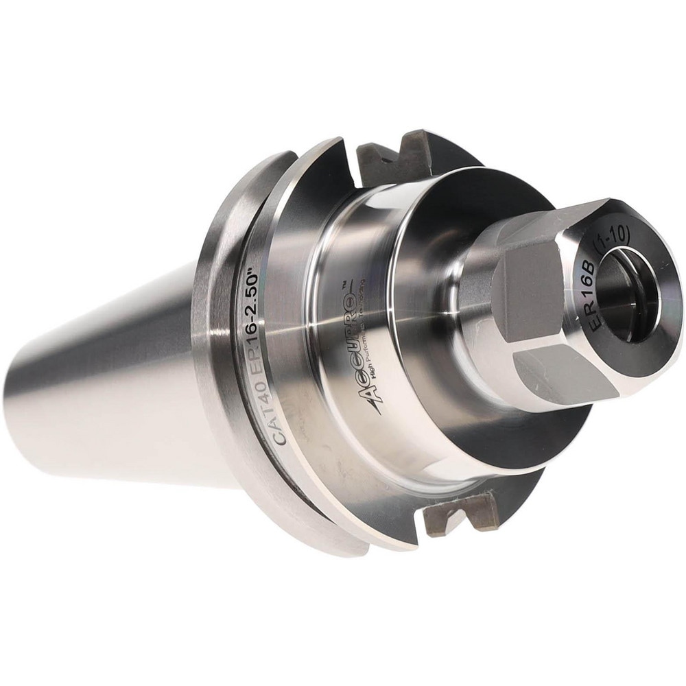 Collet Chuck: 0.02 to 0.433" Capacity, ER Collet, Taper Shank