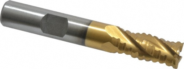 Value Collection 724-5077 3/8" Diam 4-Flute 30° Cobalt Square Roughing & Finishing End Mill Image