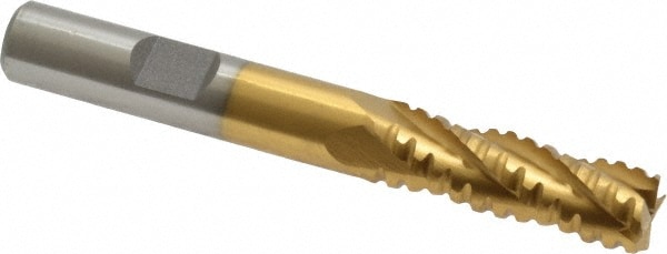 Value Collection 724-5086 3/8" Diam 4-Flute 30° Cobalt Square Roughing & Finishing End Mill Image