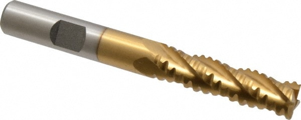 Value Collection 724-5088 3/8" Diam 4-Flute 30° Cobalt Square Roughing & Finishing End Mill Image