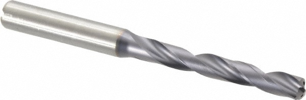 Kennametal 3640757 Jobber Length Drill Bit: 0.25" Dia, 140 &deg;, Solid Carbide Image