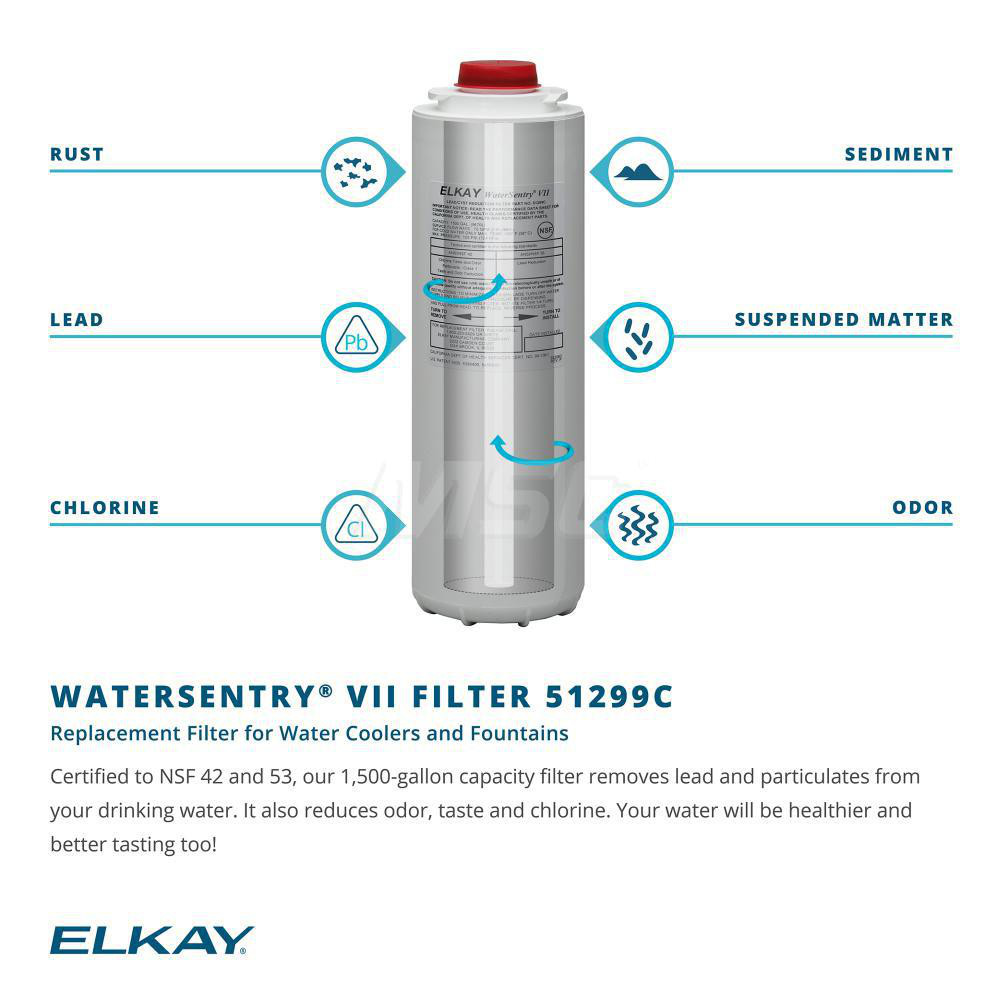 ELKAY® Cartridge Filters; F/WATER SENTRY VII RPL FILTER CARTRIDGE