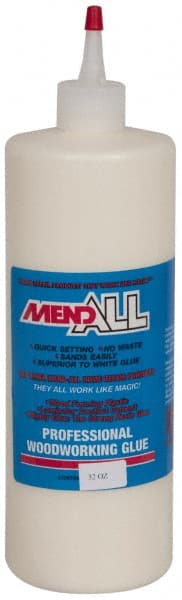 MendAll - Wood Glue: 32 oz Bottle, Yellow - 80390263 - MSC Industrial Supply