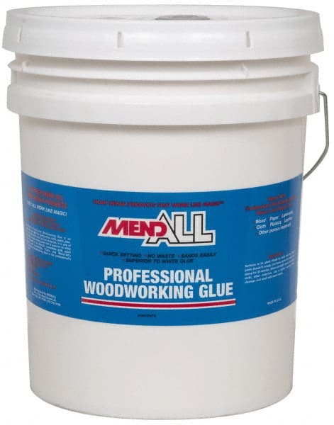 MendAll MPG.000.0640 Wood Glue: 5 gal Pail, Yellow 