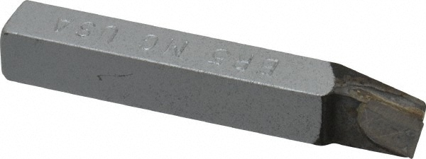 Single Point Tool Bit: 5/16'' Shank Width, 5/16'' Shank Height, Micrograin Solid Carbide Tipped, RH, BR, Lead Angle Turning