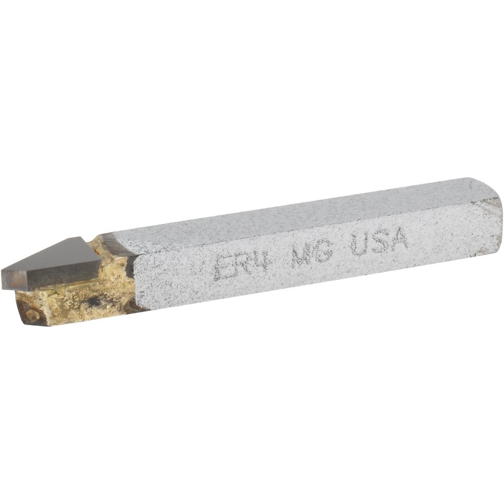 Single-Point Tool Bit: ER-4, 1/4" Shank Height, 1/4" Shank Width, Micrograin Solid Carbide Tip, Right Hand