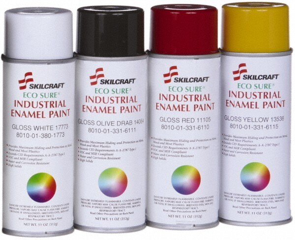 Enamel Spray Paint: Gloss, 16 oz