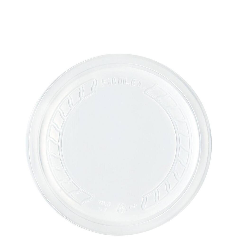 Food Container Lids; For Use With: Deli Container ; Shape: Round ; Diameter/Width (Decimal Inch): 4.8in ; Length (Decimal Inch): 0.50in ; Material Family: Plastic ; Color: Clear