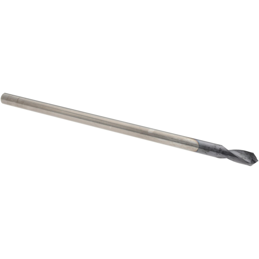 Harvey Tool Spotting Drill: 1/4" Dia, 90 deg, 6" OAL, Solid Carbide - 3/4" Flute Length, 1/4" Shank Dia, AlTiN Finish, Right Hand Cut